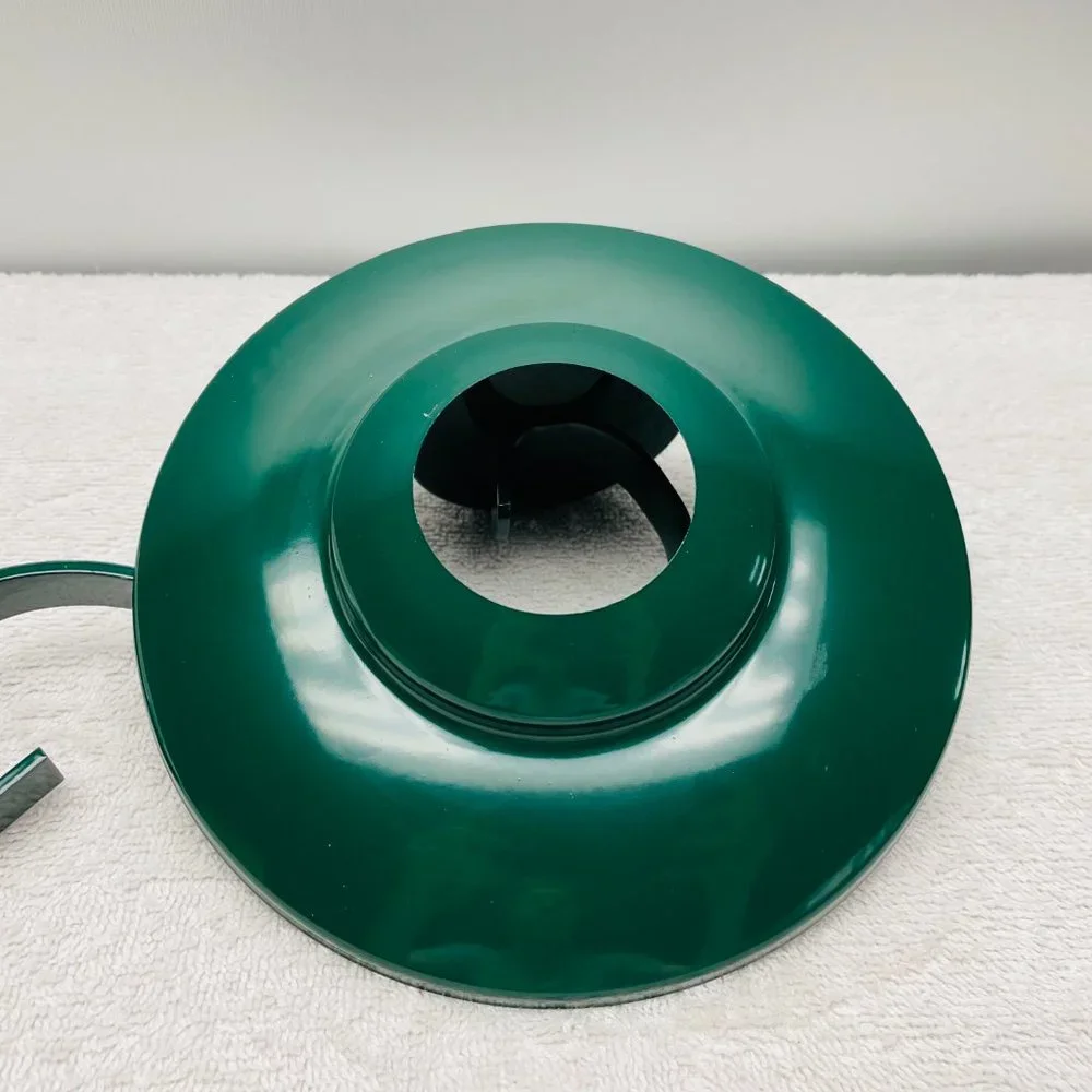 New In Box Pole Candle Lamp w/Globe, Green, Glass/Metal, Patio-Deck-Beach